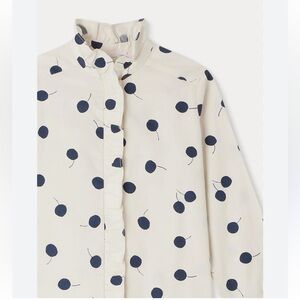 BONPOINT Cream Polka Dot Kids BLOUSE